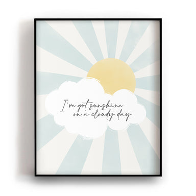 My Girl Song Lyric Wall Art Print