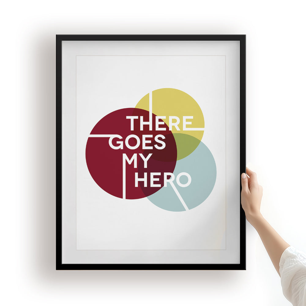 My Hero | Foo Fighters - Song Lyrics Art Print