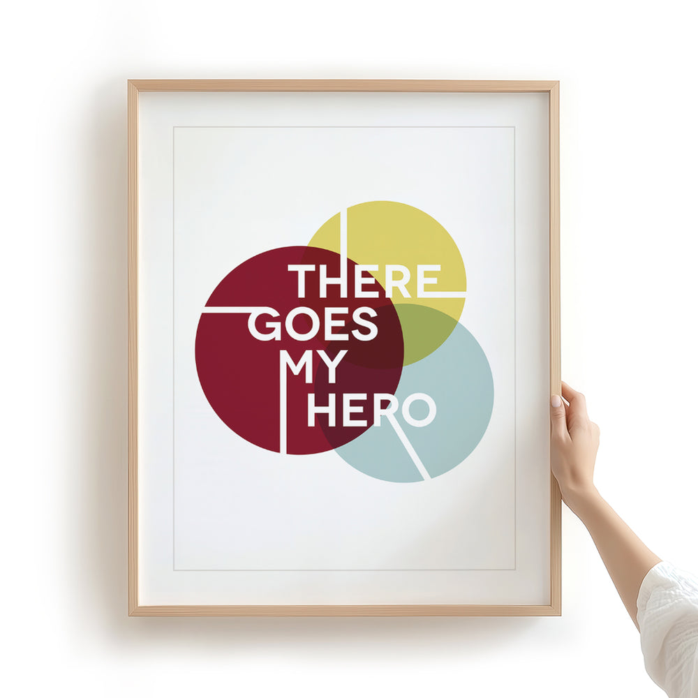 My Hero | Foo Fighters - Song Lyrics Art Print