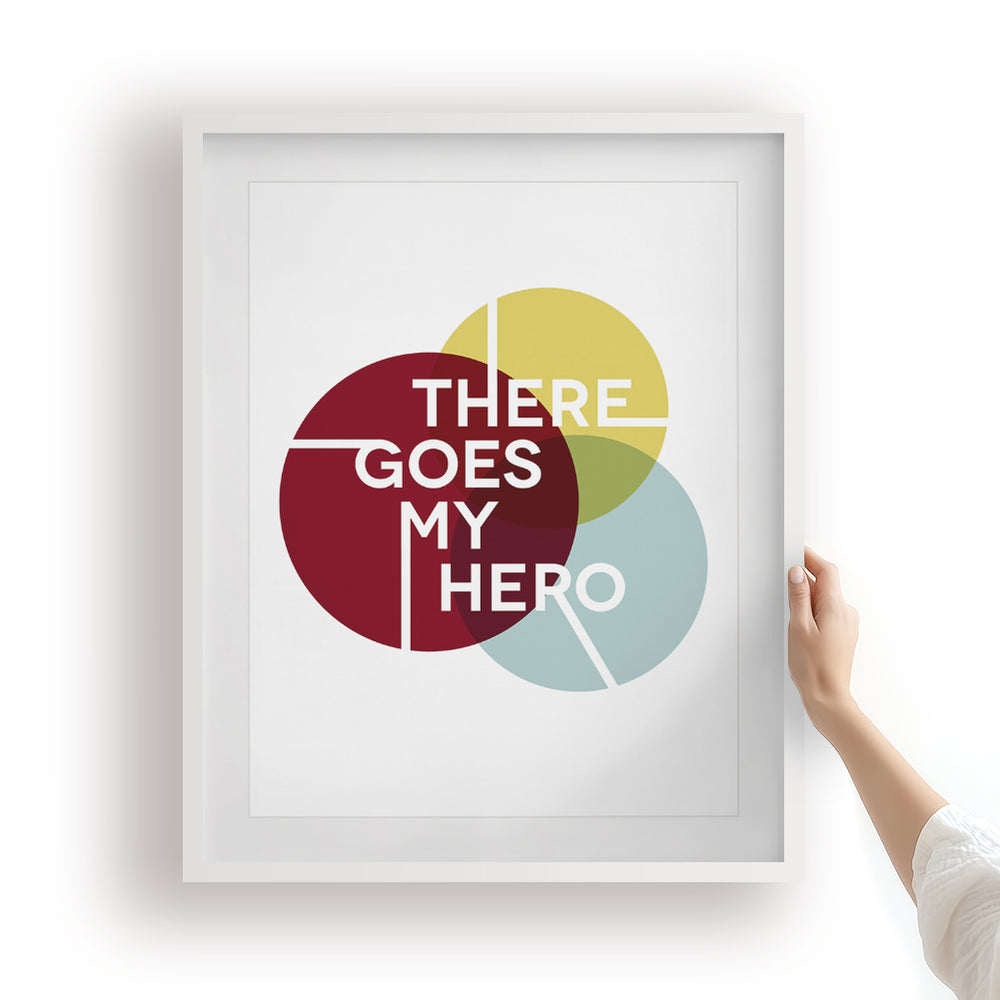 My Hero | Foo Fighters - Song Lyrics Art Print