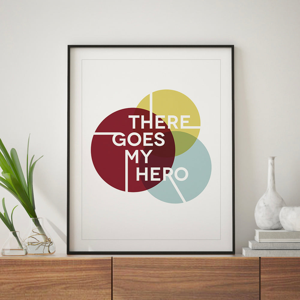 My Hero | Foo Fighters - Song Lyrics Art Print