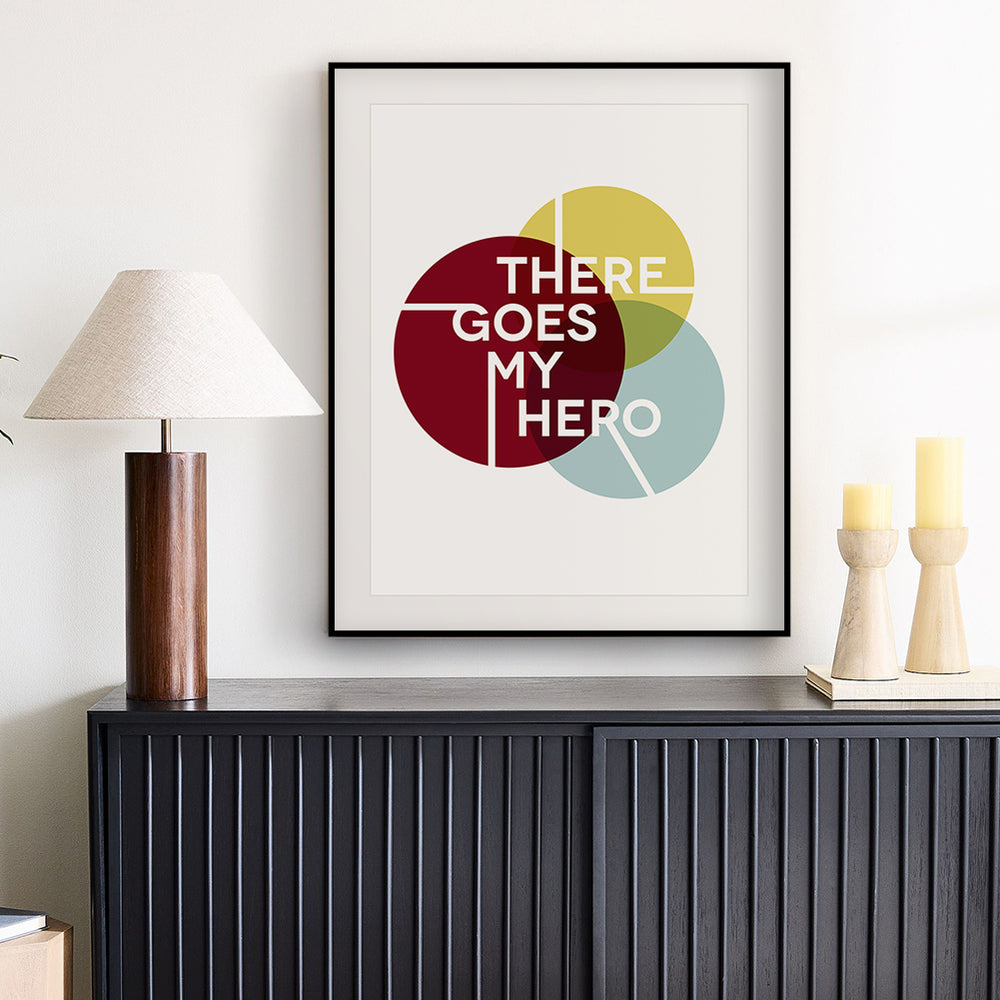 My Hero | Foo Fighters - Song Lyrics Art Print
