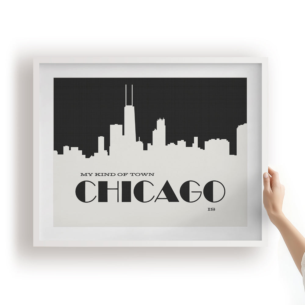 My Kind Of Town | Frank Sinatra song lyric wall art music poster