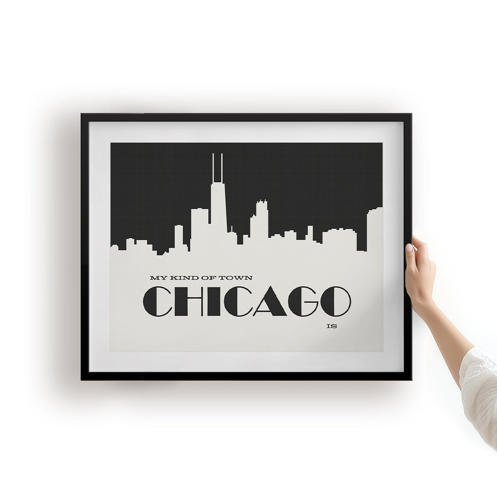 My Kind Of Town | Frank Sinatra song lyric wall art music poster