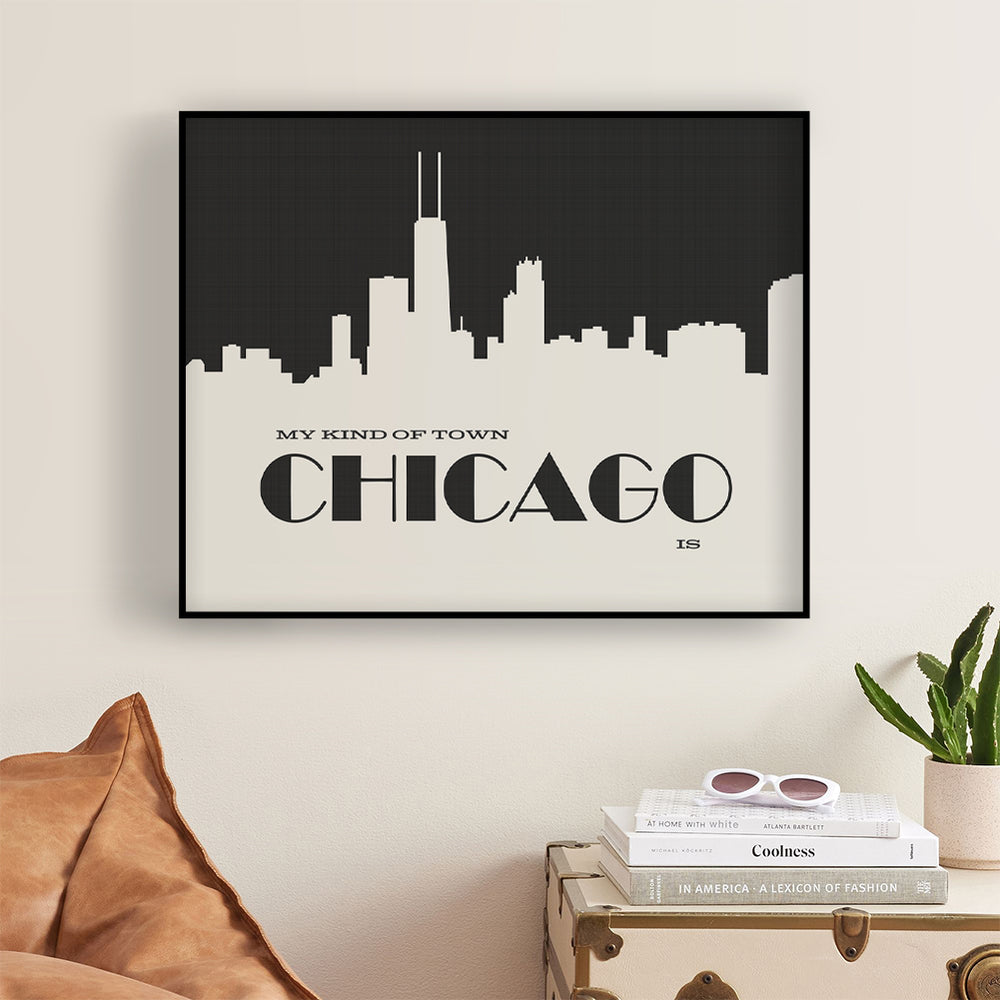 My Kind Of Town | Frank Sinatra song lyric wall art music poster