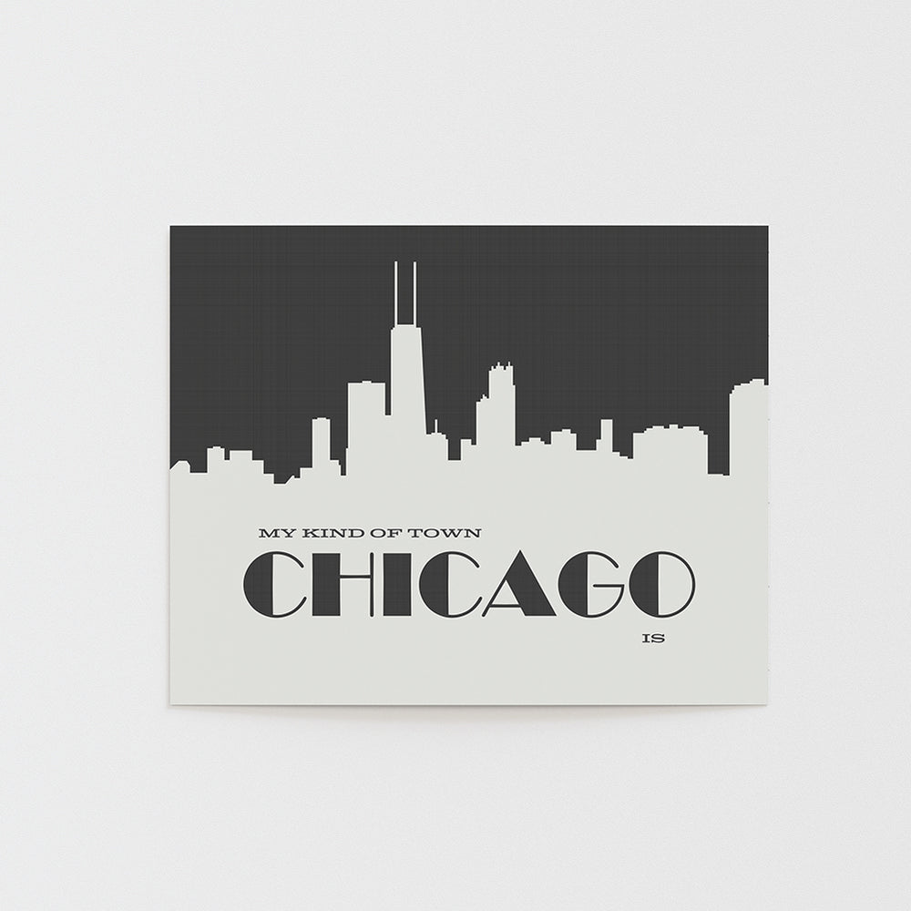 my kind of town chicago is lyric art print