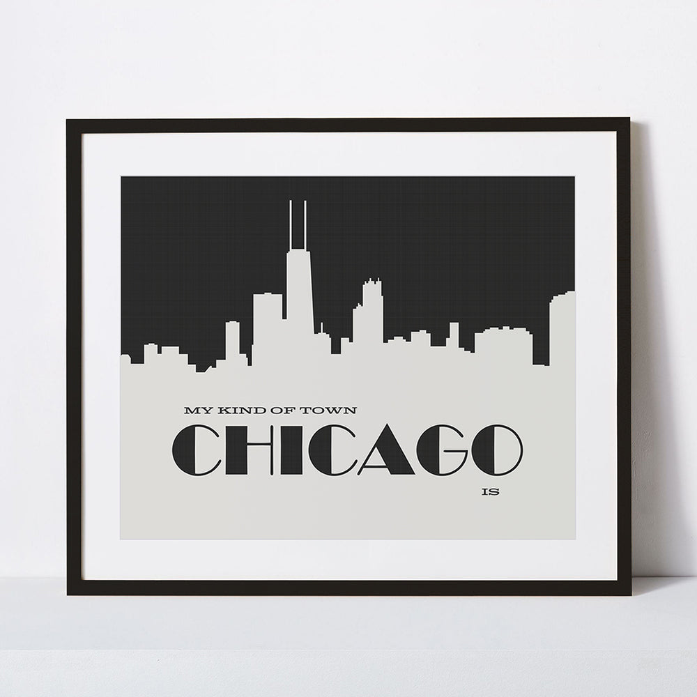 My Kind Of Town | Frank Sinatra song lyric wall art music poster