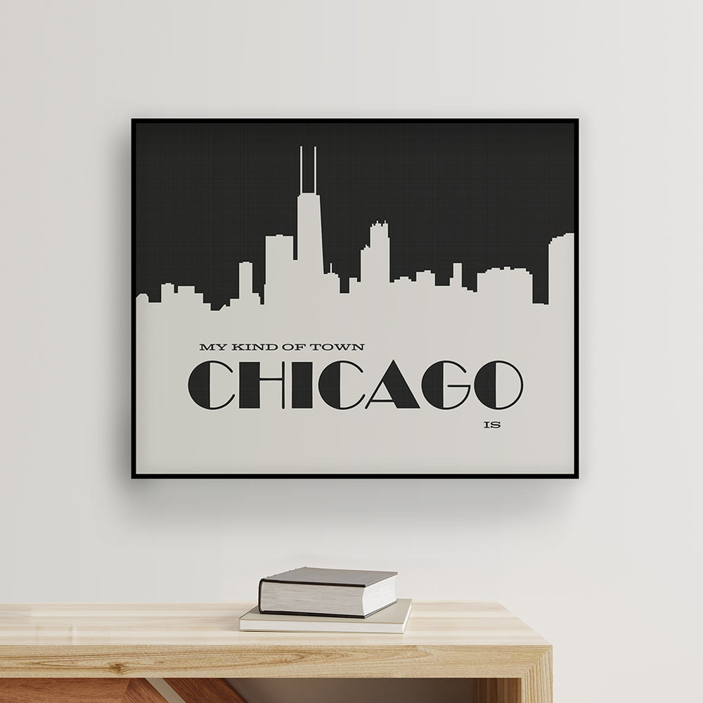 My Kind Of Town | Frank Sinatra song lyric wall art music poster