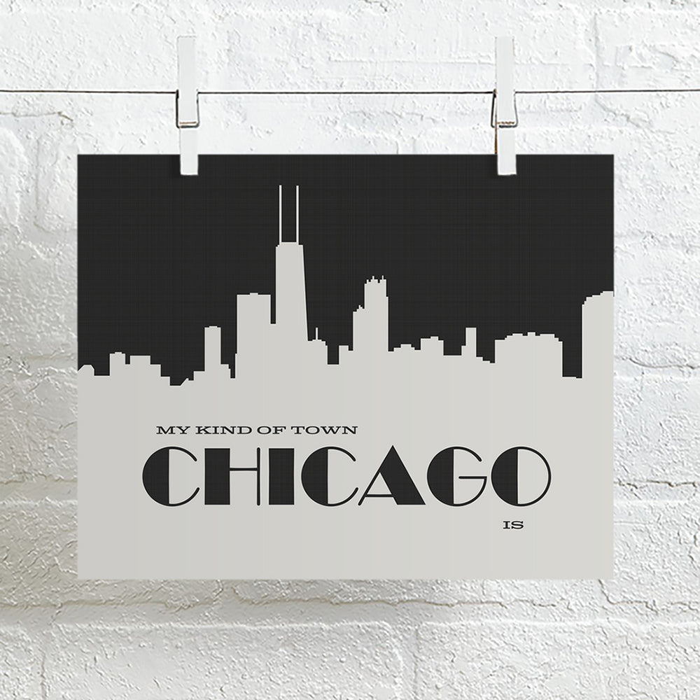 My Kind Of Town | Frank Sinatra song lyric wall art music poster