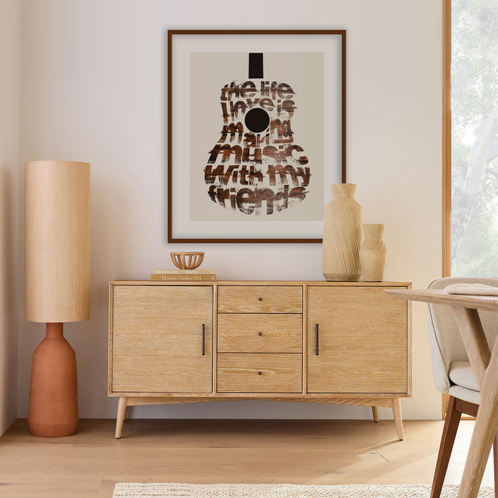 guitar music art print