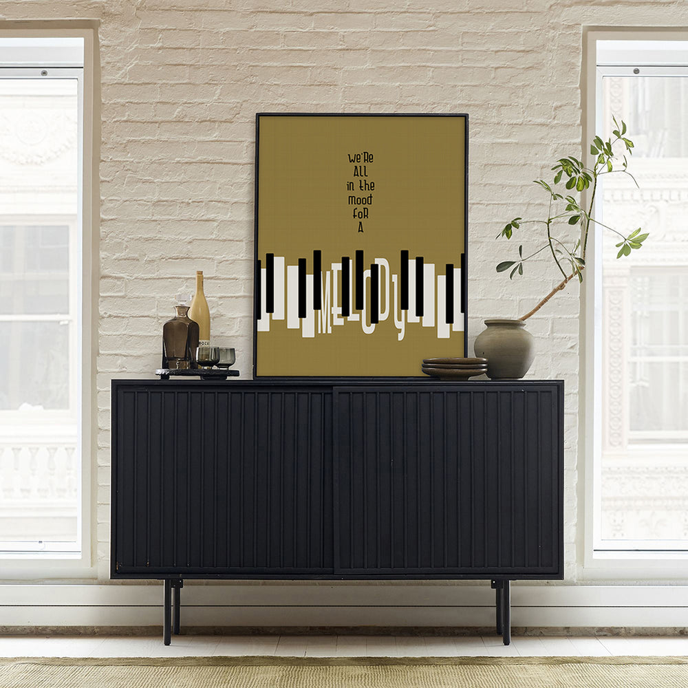 Piano Man | Billy Joel song lyric wall art music poster