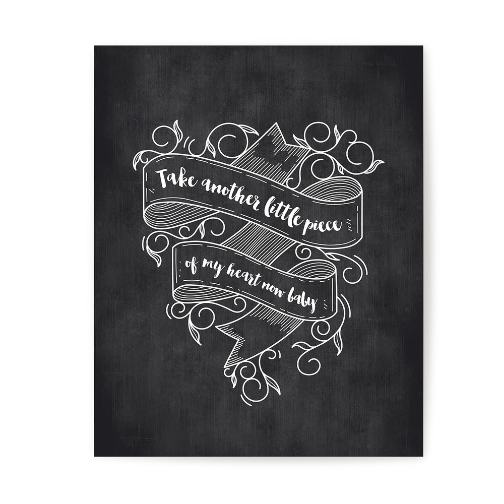 Piece Of My Heart | Janis Joplin - Song Lyrics Art Print Music Poster