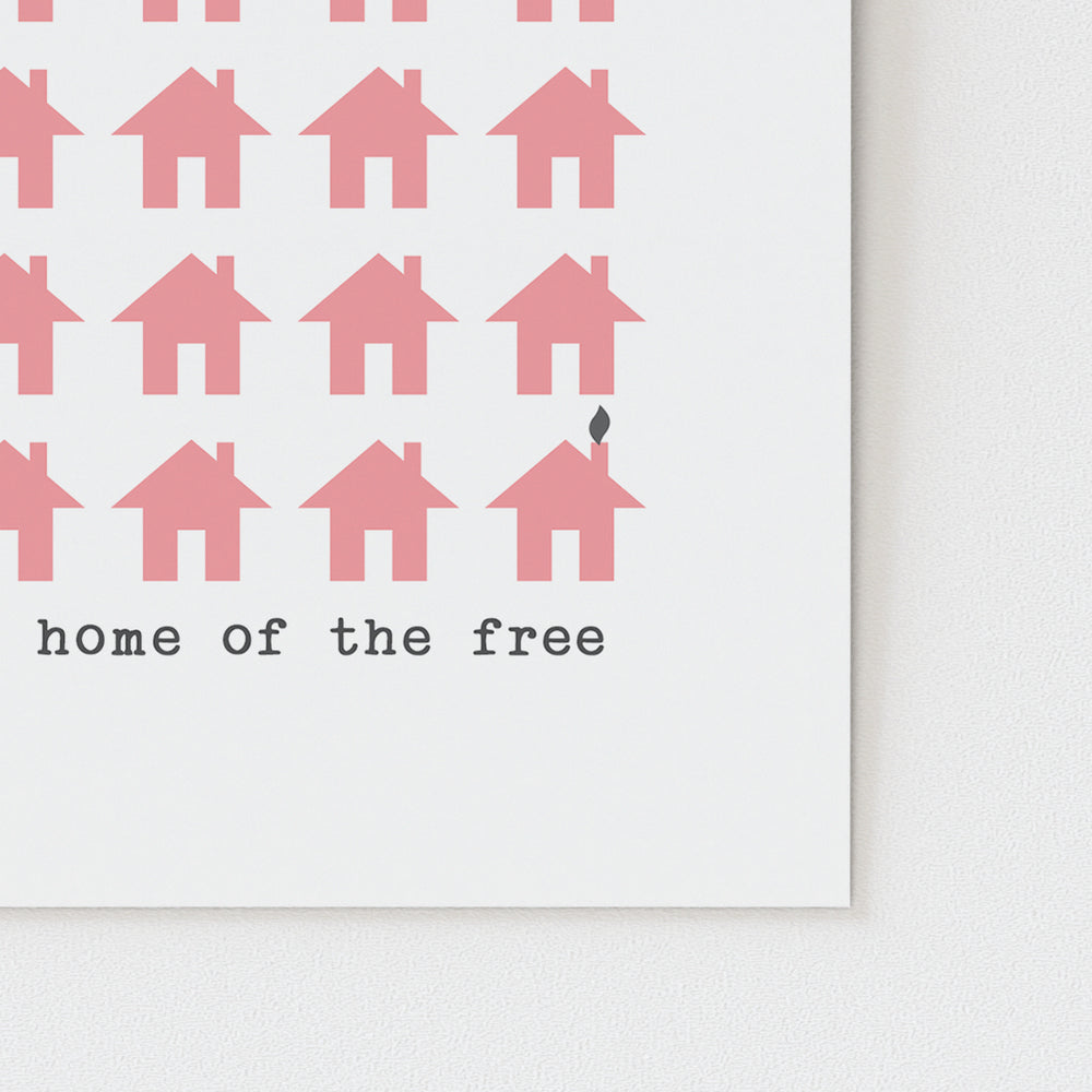 Pink Houses | John Mellencamp - Song Lyrics Art Print