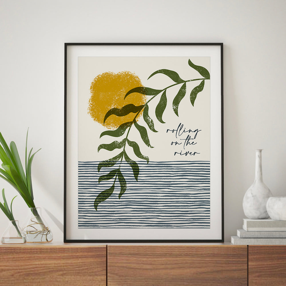 Proud Mary | Creedence Clearwater Revival - Song Lyrics Art Print