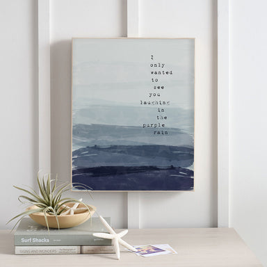 Purple Rain | Prince - Song Lyric Wall Art Print Music Poster
