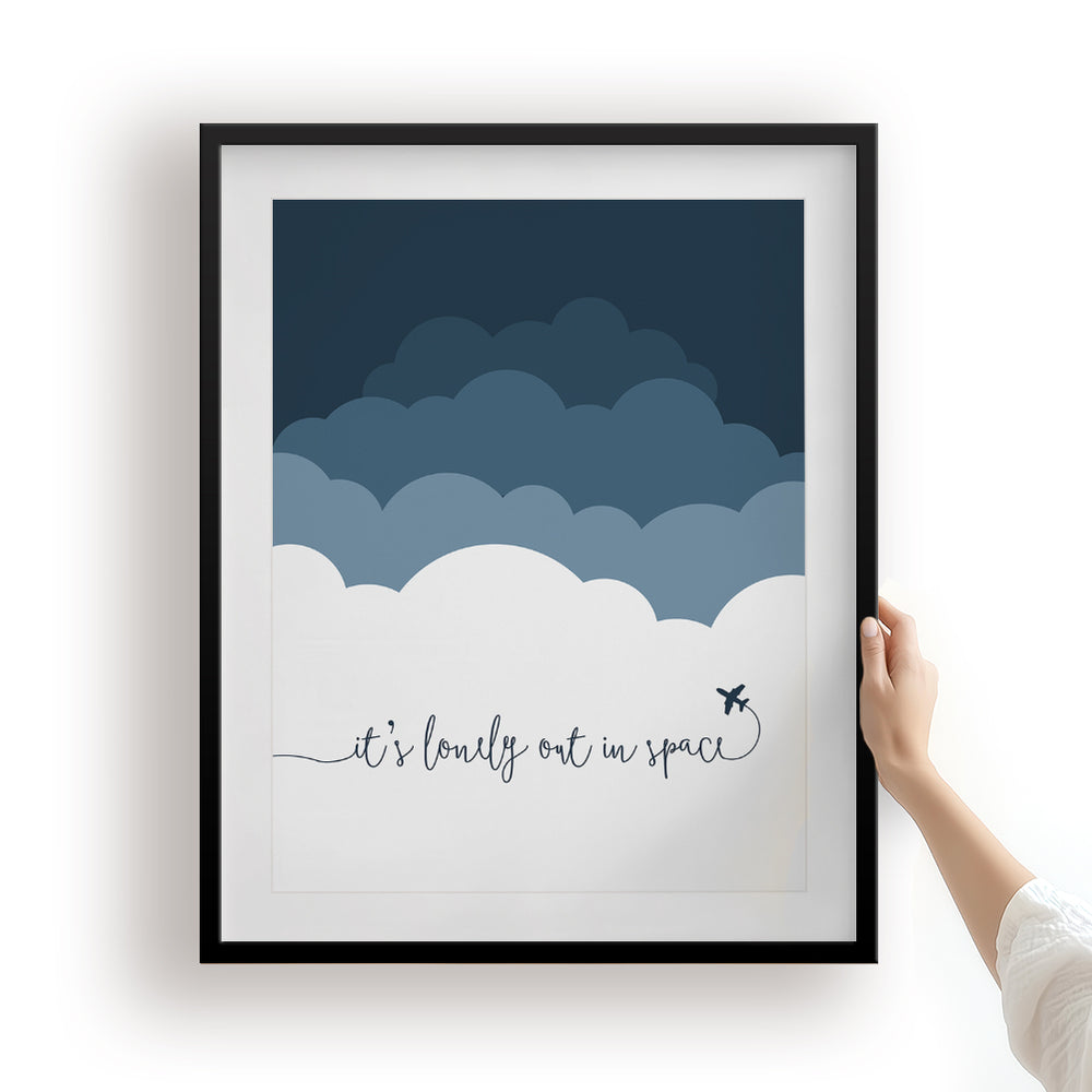 Rocket Man Song Lyric Wall Art Print