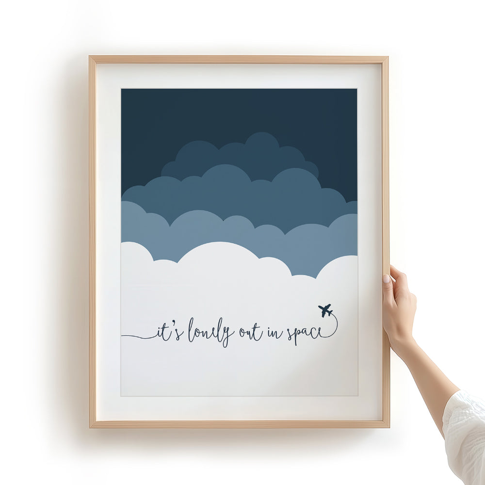 Rocket Man Song Lyric Wall Art Print