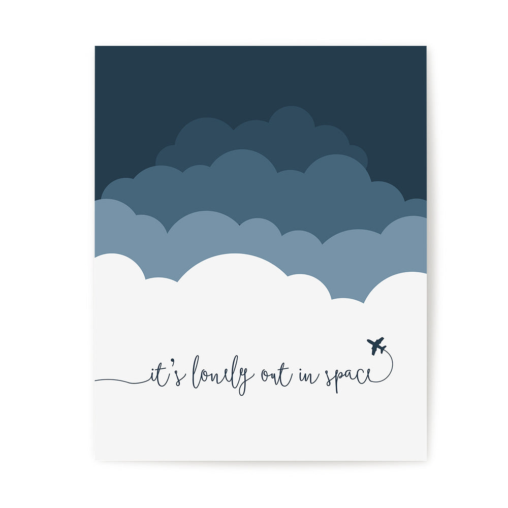 Rocket Man Song Lyric Wall Art Print