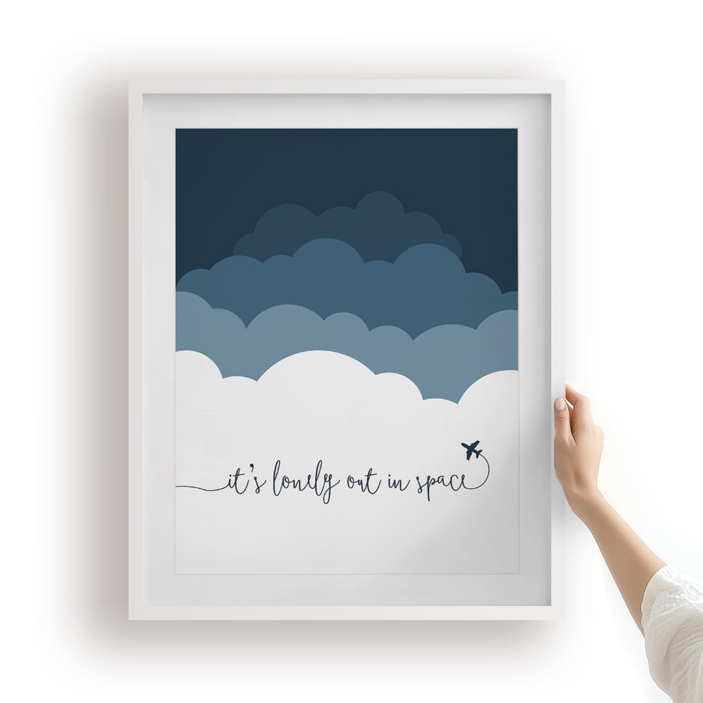 Rocket Man Song Lyric Wall Art Print