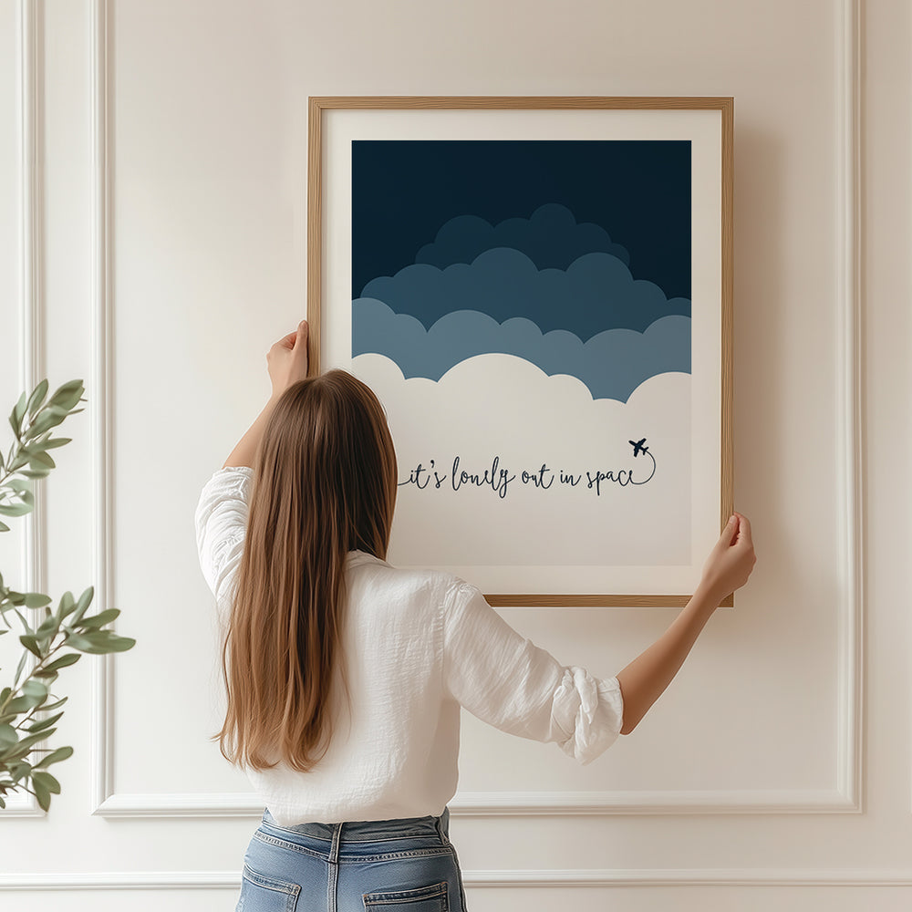 Rocket Man Song Lyric Wall Art Print