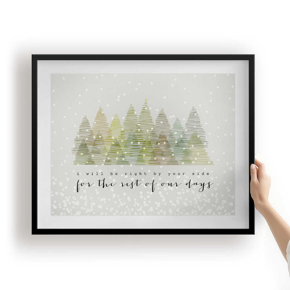 Snow Outside | Dave Matthews Band - Song Lyrics Art Print