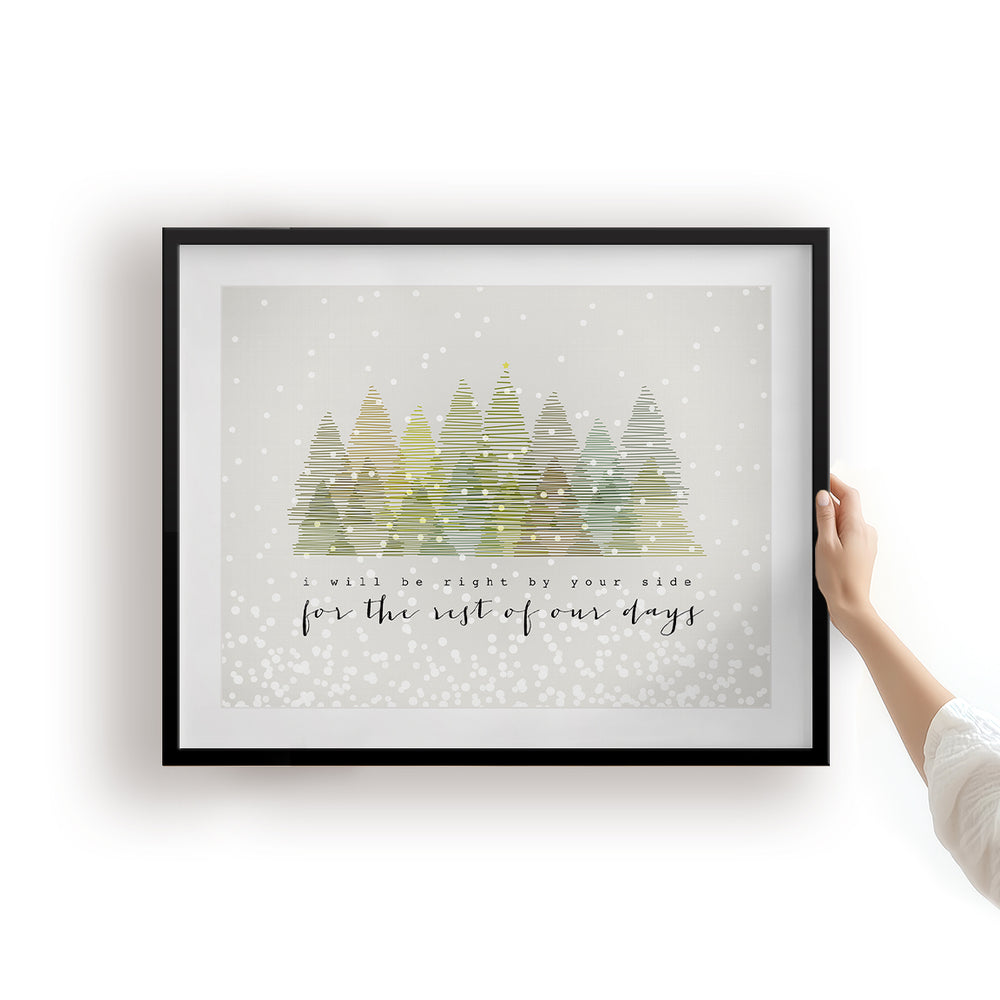 Snow Outside | Dave Matthews Band - Song Lyrics Art Print