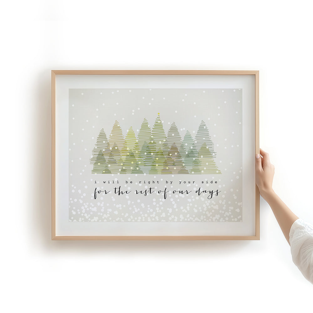 Snow Outside | Dave Matthews Band - Song Lyrics Art Print
