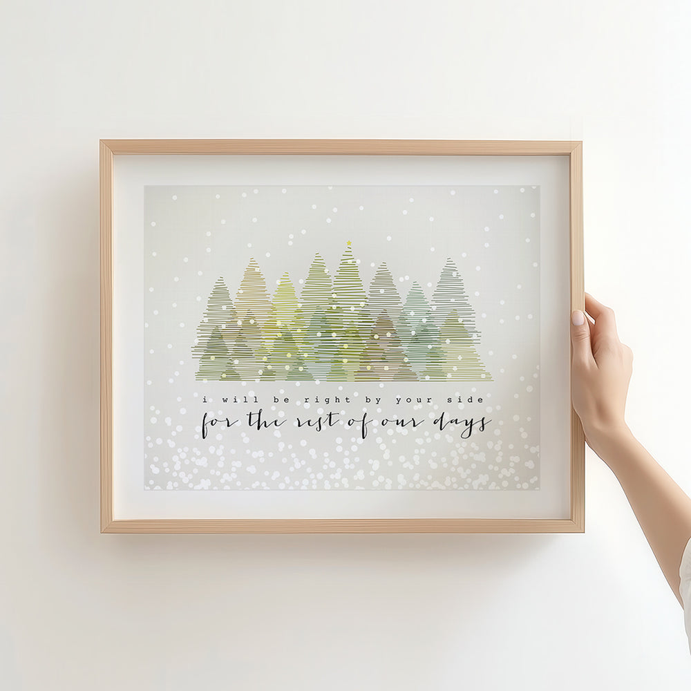 Snow Outside | Dave Matthews Band - Song Lyrics Art Print