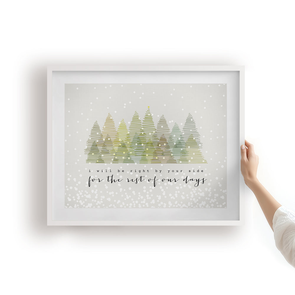 Snow Outside | Dave Matthews Band - Song Lyrics Art Print