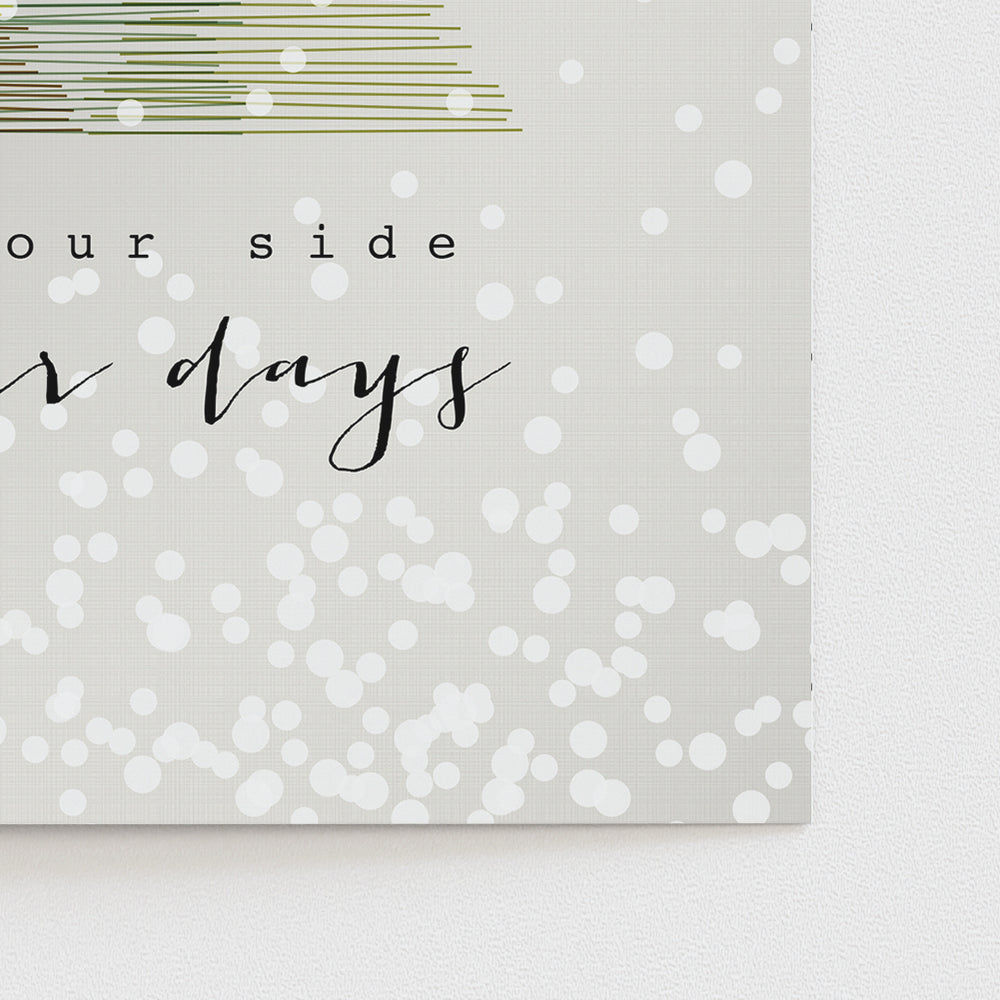 Snow Outside | Dave Matthews Band - Song Lyrics Art Print
