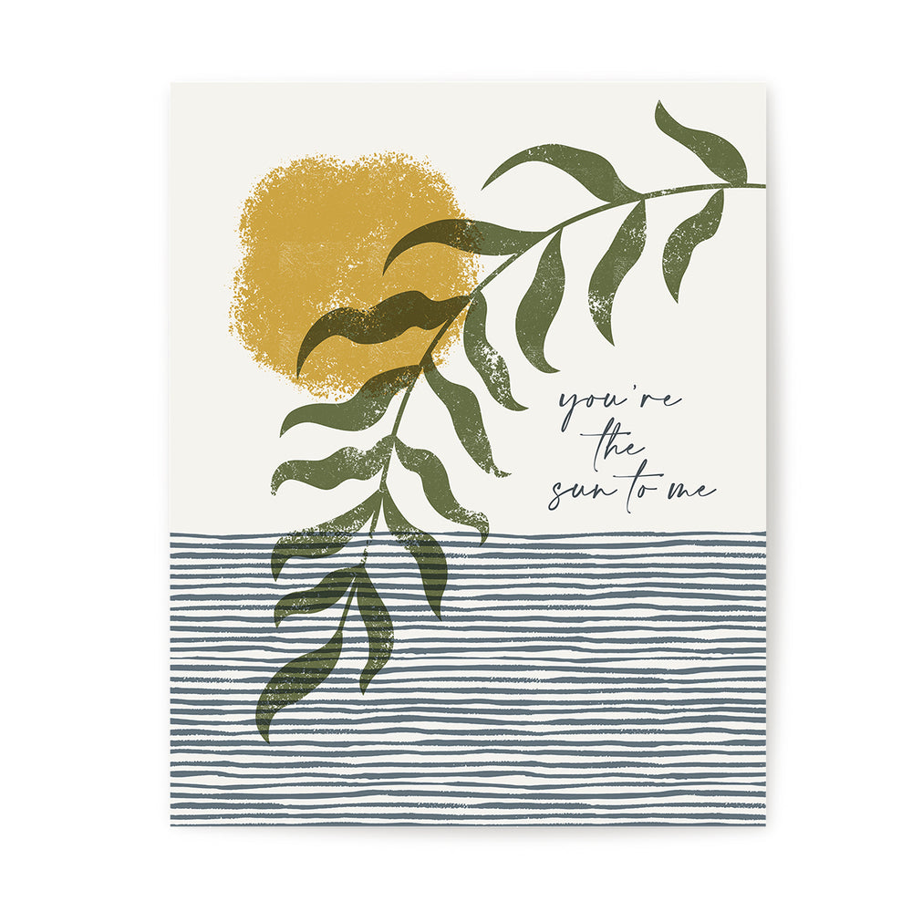 Sun To Me | Zach Bryan - Boho Coastal Song Lyrics Wall Art Print