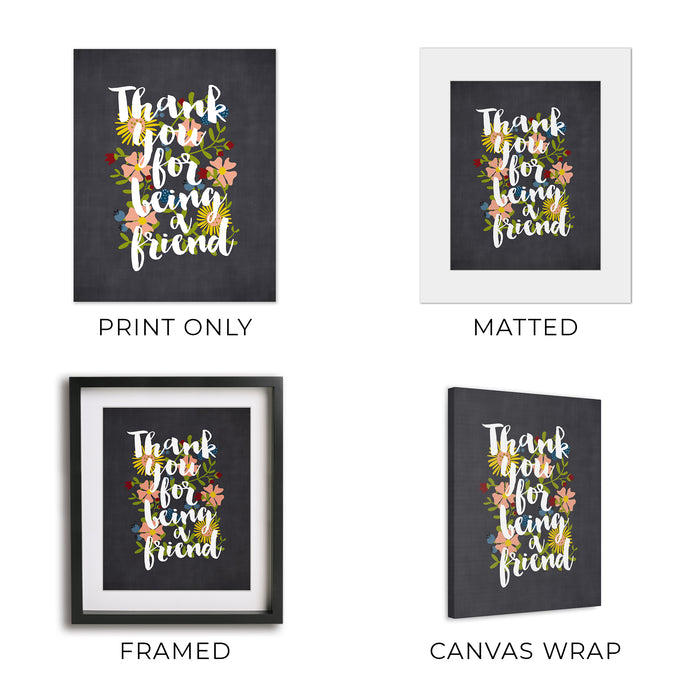 Thank You For Being A Friend | Golden Girls theme song lyric art