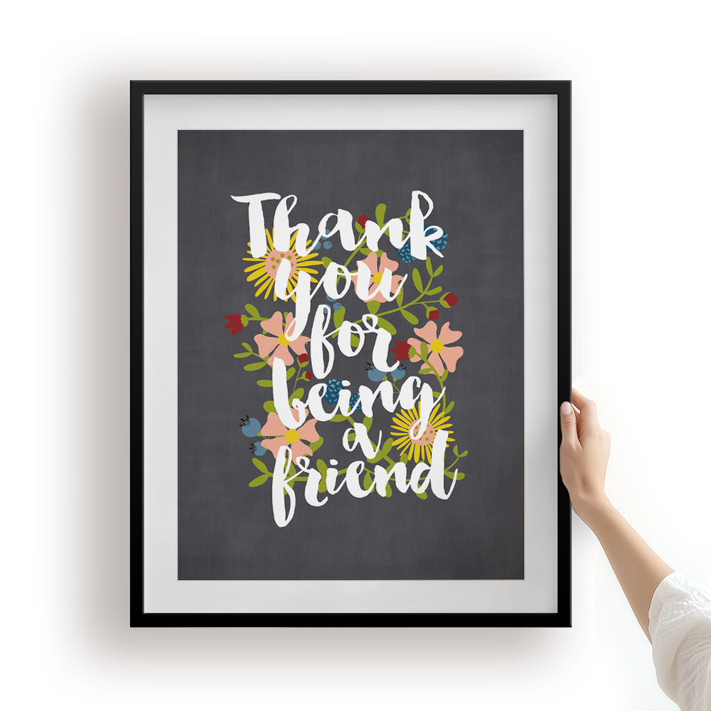 Thank You For Being A Friend | Golden Girls Theme Song - Lyrics Art Print