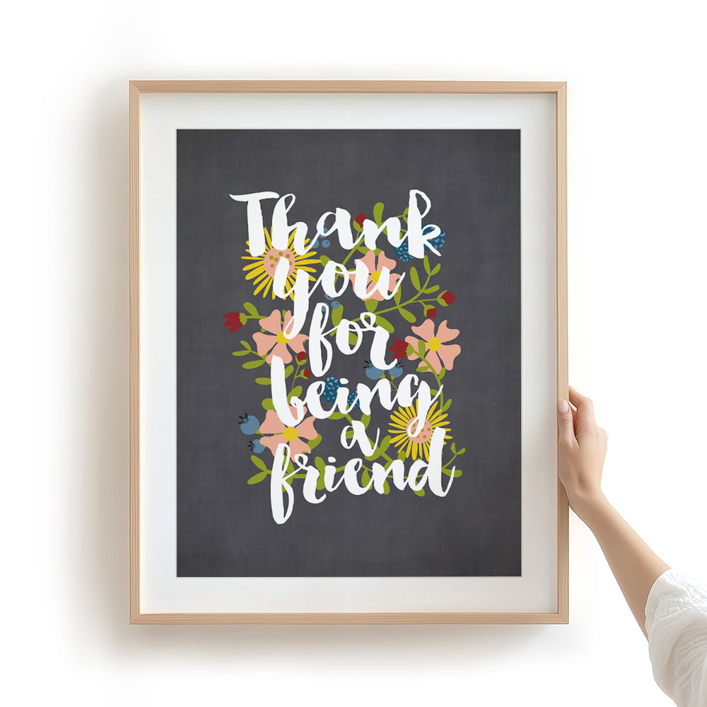 Thank You For Being A Friend | Golden Girls Theme Song - Lyrics Art Print