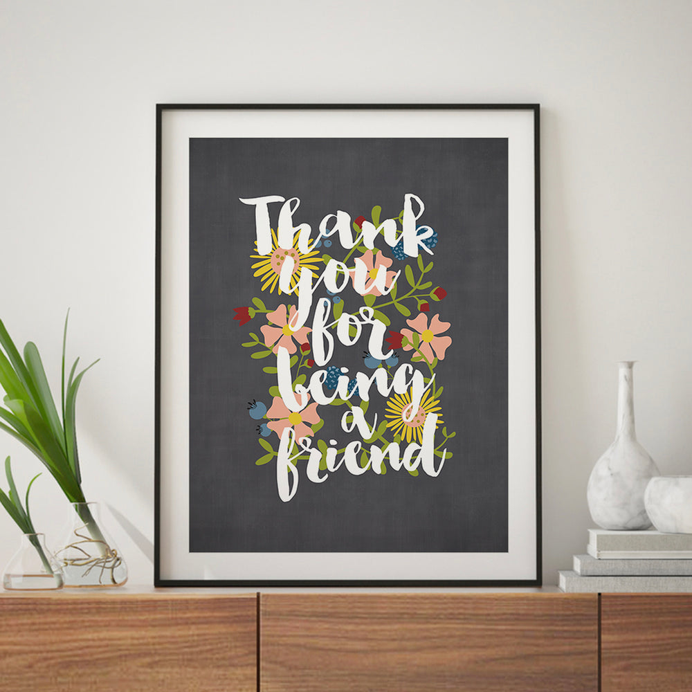 Thank You For Being A Friend | Golden Girls Theme Song - Lyrics Art Print