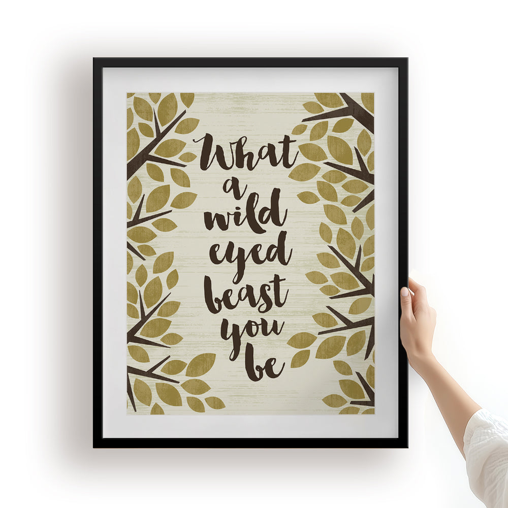 The Space Between | Dave Matthews Band - Song Lyrics Wall Art Print