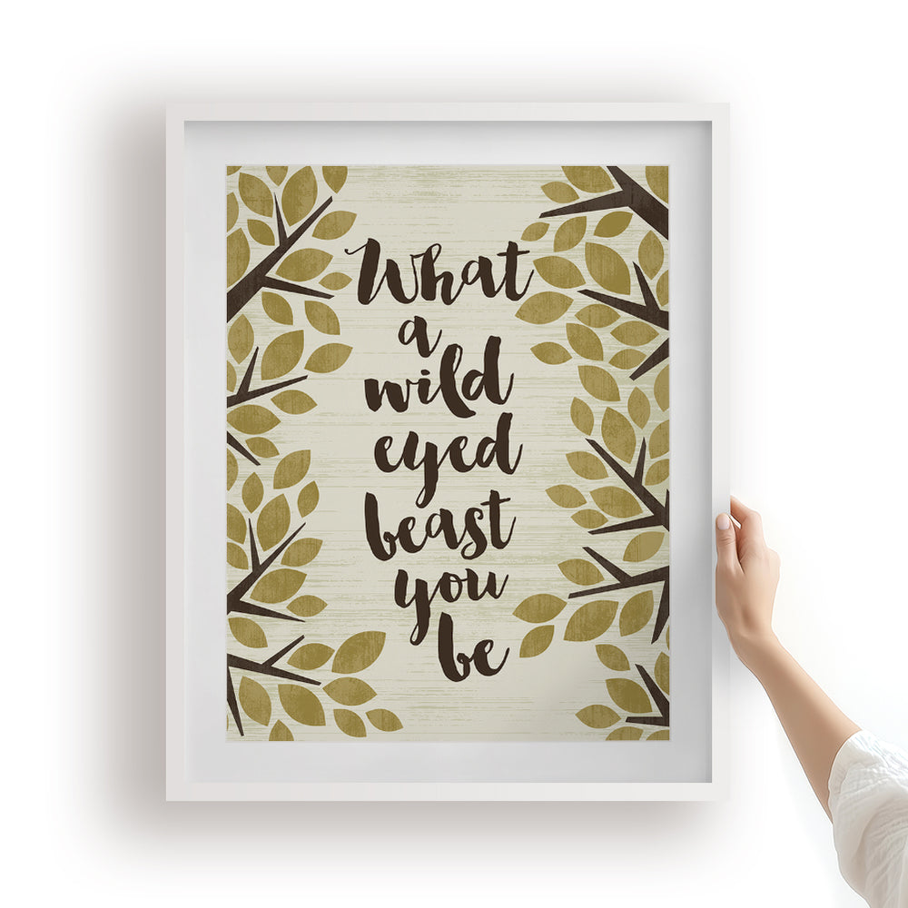 The Space Between | Dave Matthews Band - Song Lyrics Wall Art Print