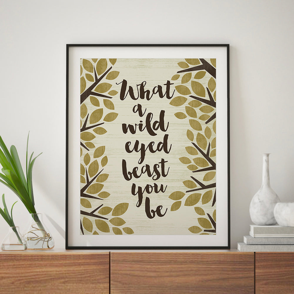 The Space Between | Dave Matthews Band - Song Lyrics Wall Art Print