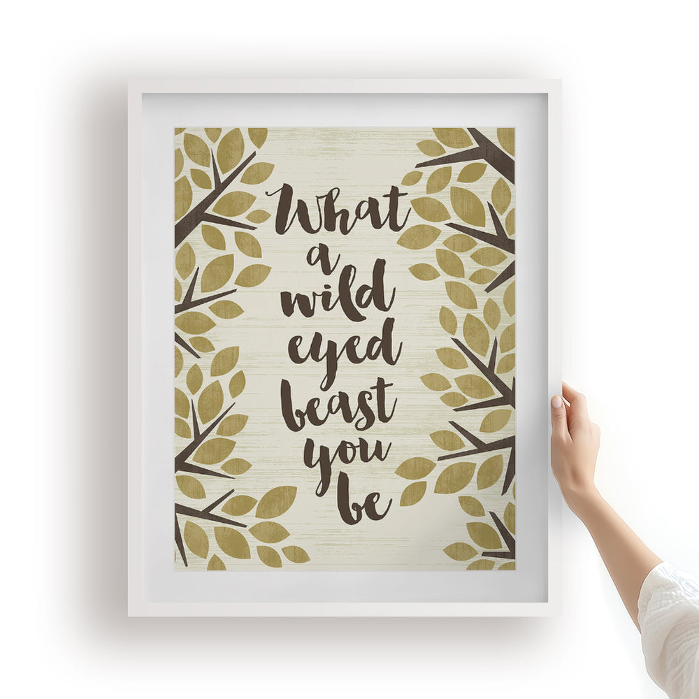 The Space Between | Dave Matthews Band - Song Lyrics Wall Art Print