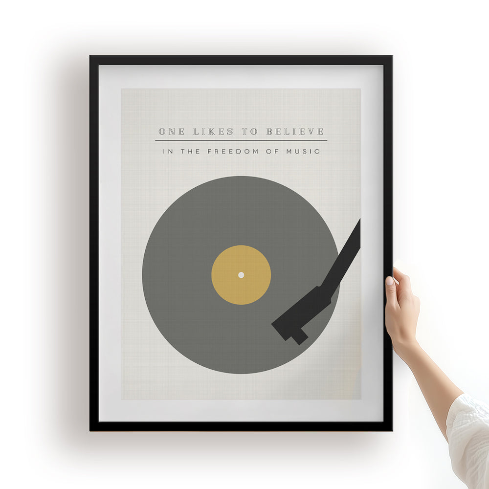 The Spirit Of Radio modern song lyric wall art music poster