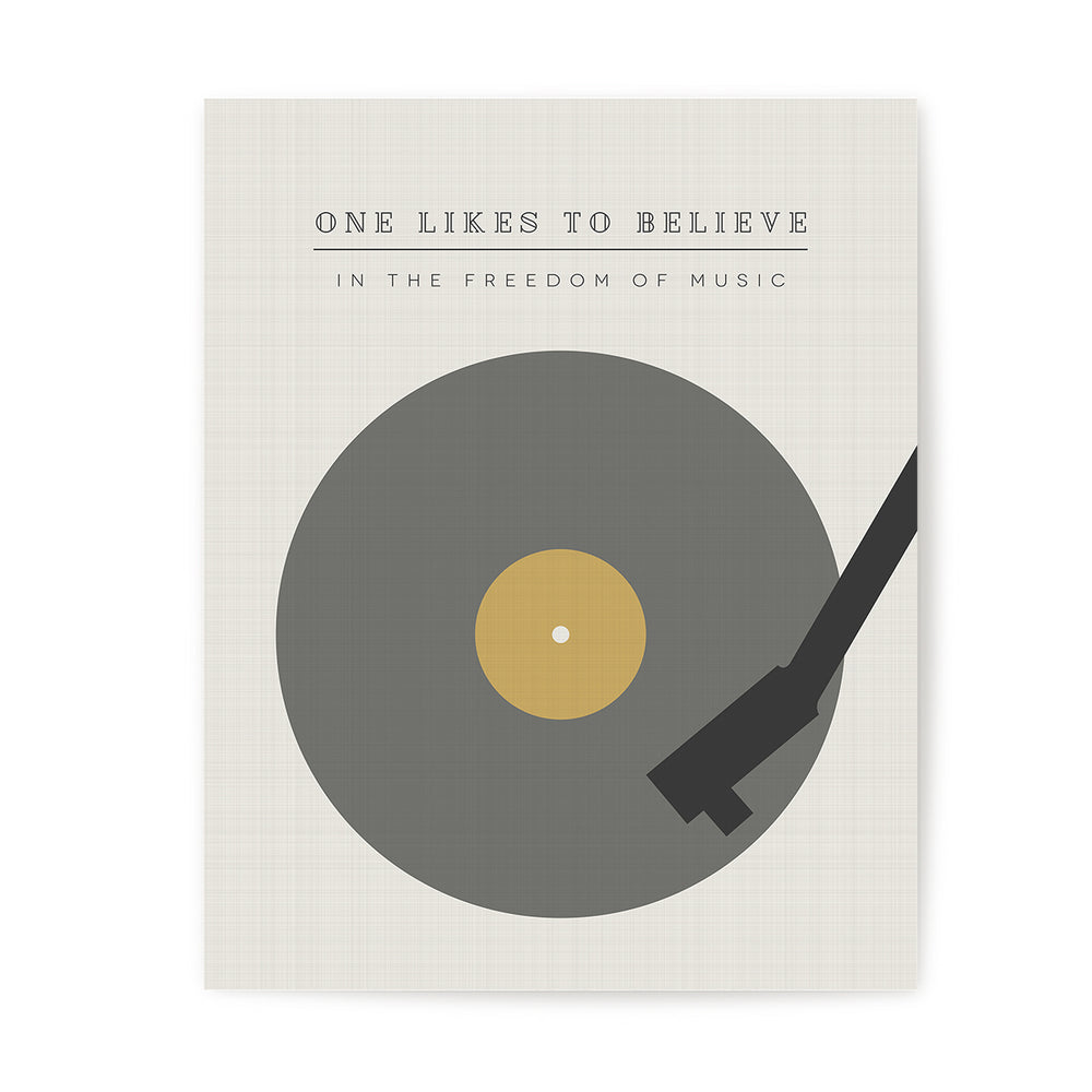 The Spirit Of Radio modern song lyric wall art music poster