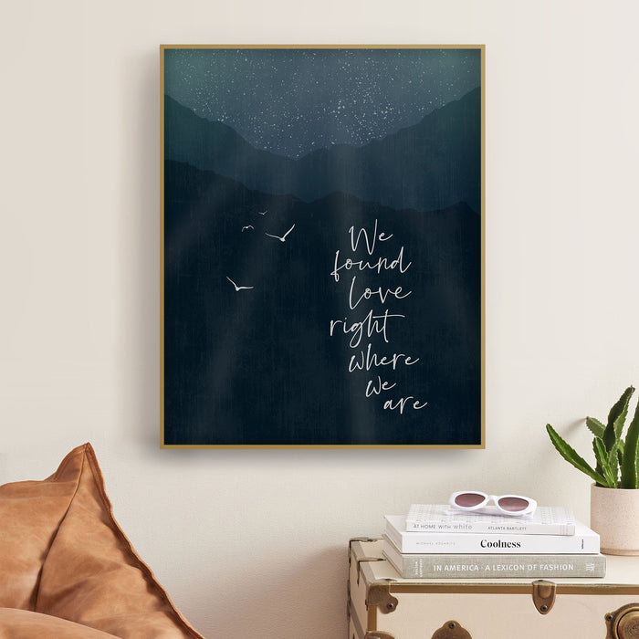 Thinking Out Loud song lyric art