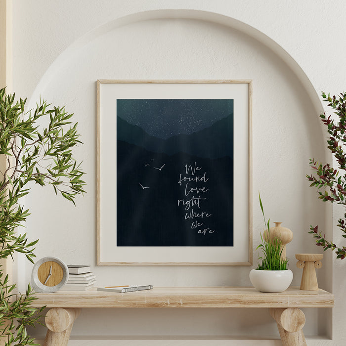 Thinking Out Loud | Ed Sheeran - song lyric wall art music poster