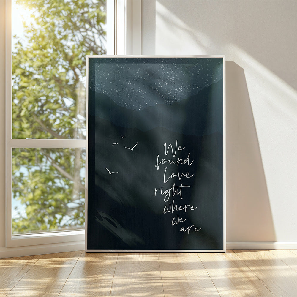 Thinking Out Loud | Ed Sheeran - song lyric wall art music poster
