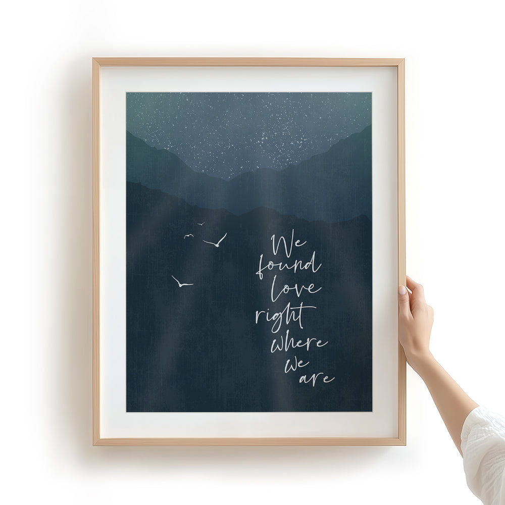 Thinking Out Loud | Ed Sheeran - Song Lyrics Art Print