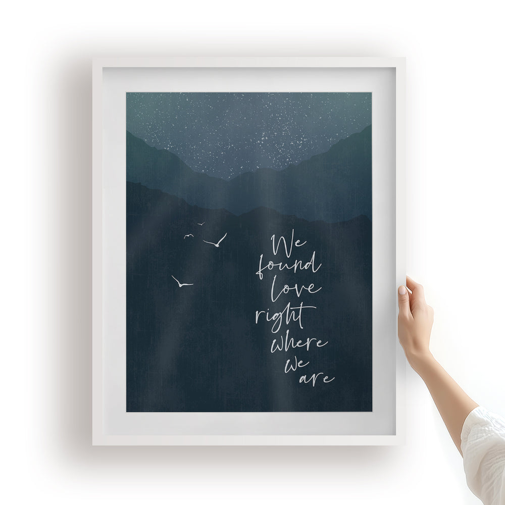Thinking Out Loud | Ed Sheeran - Song Lyrics Art Print