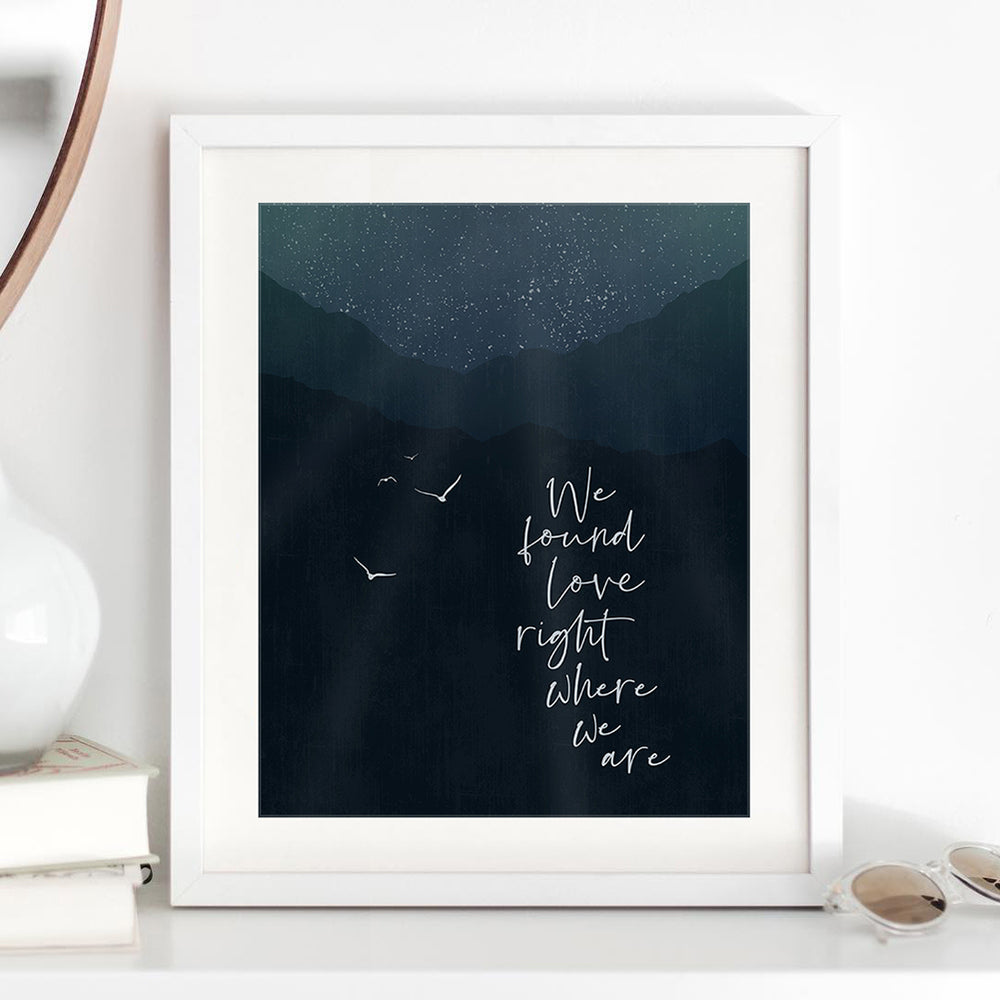 Thinking Out Loud | Ed Sheeran - song lyric wall art music poster