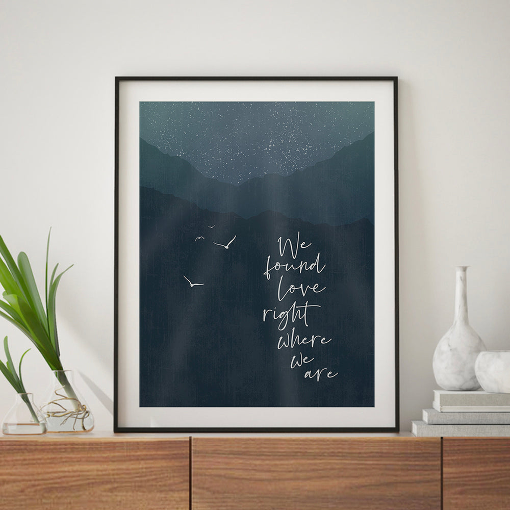 Thinking Out Loud | Ed Sheeran - Song Lyrics Art Print