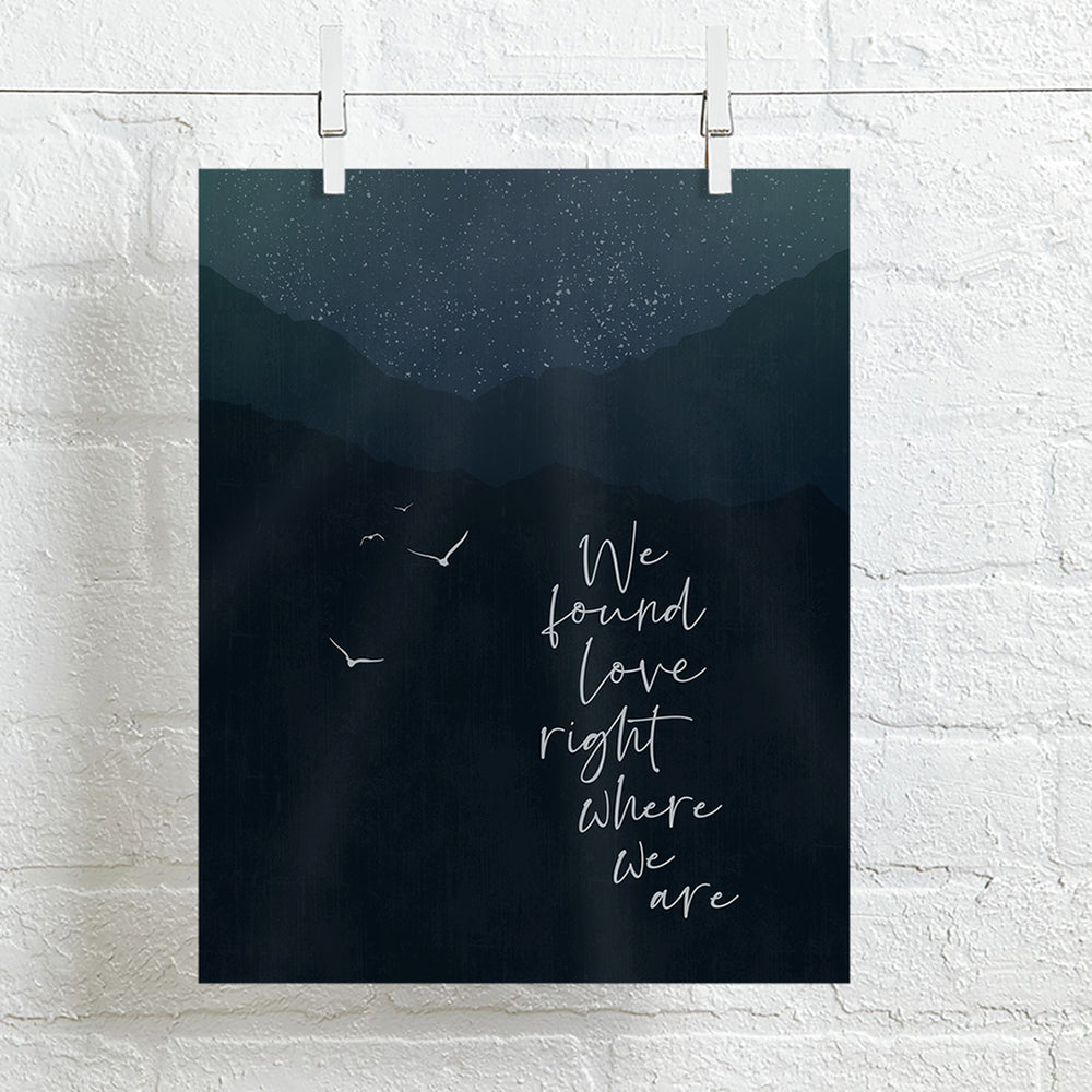 Thinking Out Loud | Ed Sheeran - song lyric wall art music poster