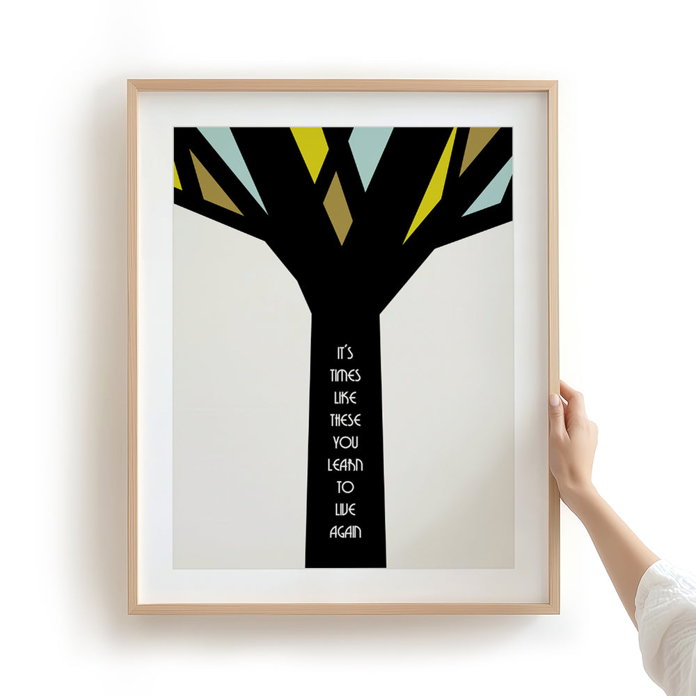 Times Like These | Foo Fighters - Song Lyrics Wall Art Print